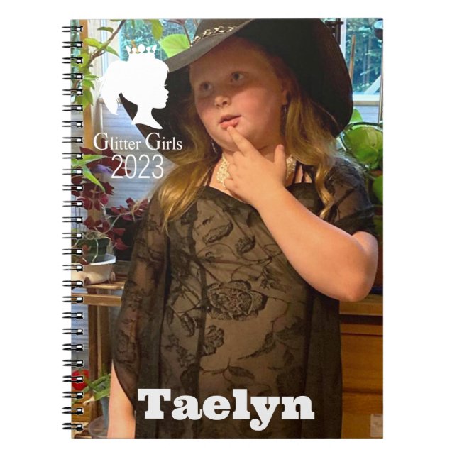 Glitter Girls Taelyn Spiral Photo Notebook (Front)