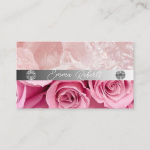 Glitter Glam Beauty Makeup Artist Eyelashes & Lips Business Card
