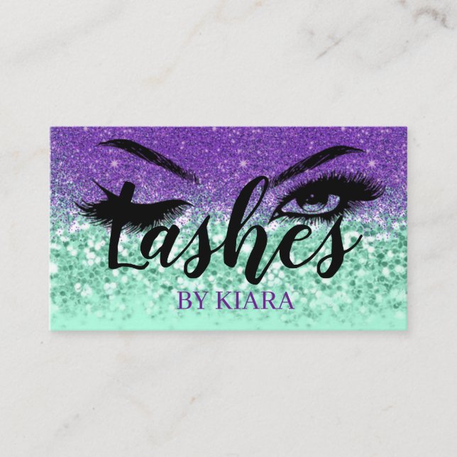 Glitter Glam Business Cards (Front)