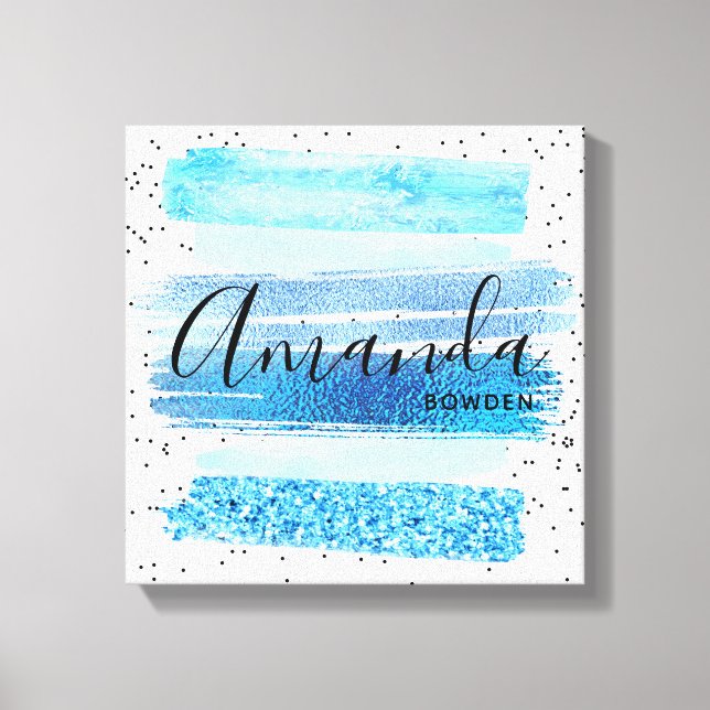 Glitter Glam Canvas Print (Front)