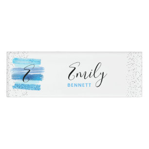 Glitter Glam Name Tag