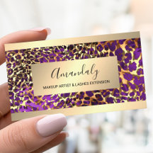 Glitter Gold Frame Animal Skin Leopard Luxury