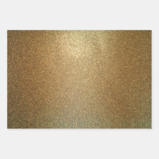 Glitter Gold Rose Gold And Silver Wrapping Paper Sheet