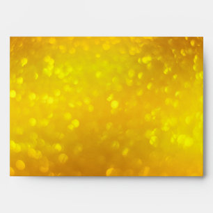 Glitter Gold Yellow Glow Sparkle Christmas Envelopes