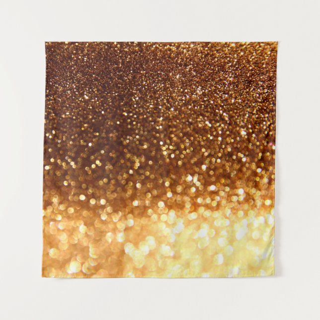 Glitter golden lights tapestry (Front)