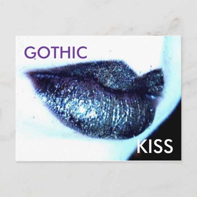 glitter, GOTHIC, KISS Postcard (Front)
