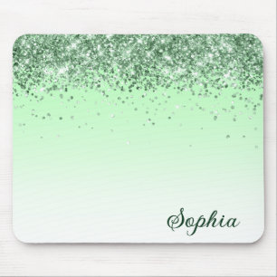 Glitter Green Mouse Mat