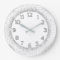 Glitter Grey Numbers White Delicate Grey Silver