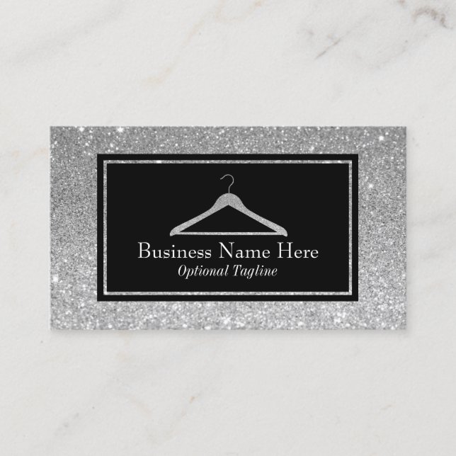Glitter Hanger Business Card (Front)
