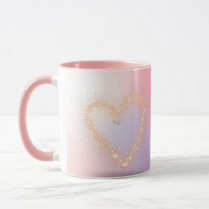 Glitter Heart Mug