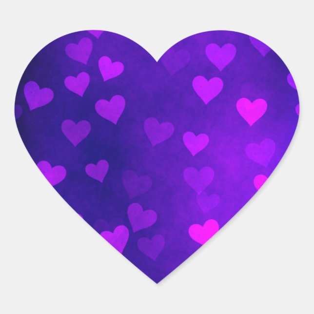 glitter hearts heart sticker (Front)