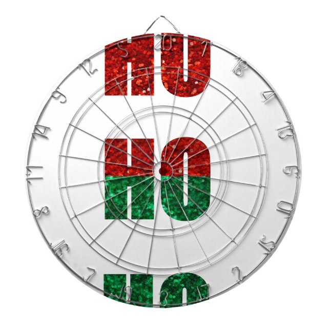 glitter ho ho ho dartboard (Front)