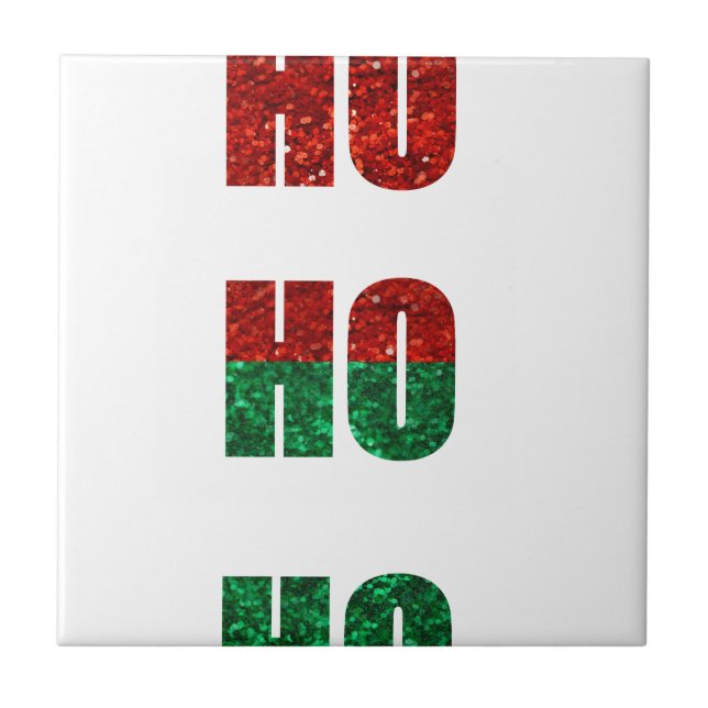 glitter ho ho ho tile (Front)