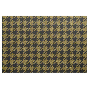 Glitter houndstooth pattern fabric