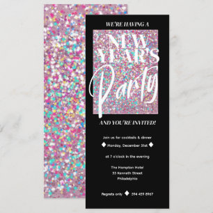  Glitter Invitations   New Years Eve