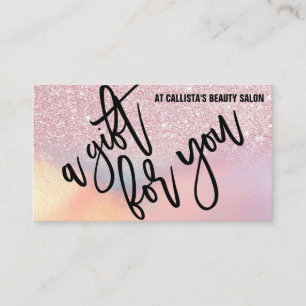 Glitter Iridescent Gift Certificate