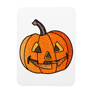 Glitter Jack O'Lantern Magnet