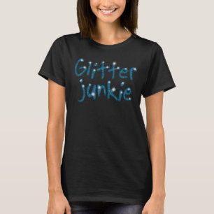 Glitter Junkie teal sparkle T-shirt