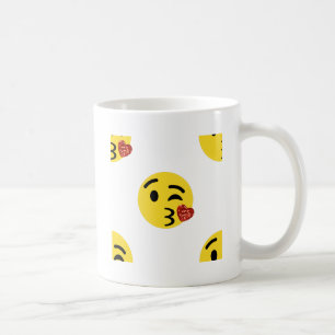 glitter kiss emoji coffee mug