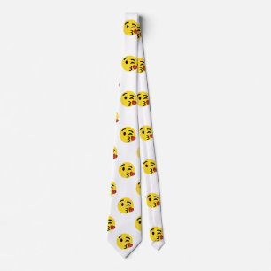 glitter kiss emoji menswear mens necktie neck tie