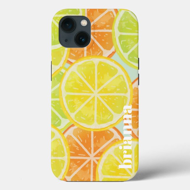 Glitter Lemon Case-Mate iPhone Case (Back)