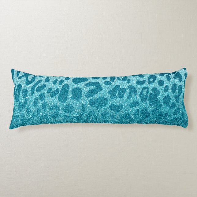 Glitter Leopard Body Cushion (Front)