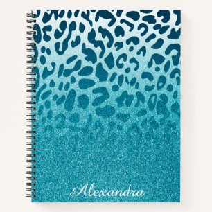 Glitter Leopard Notebook