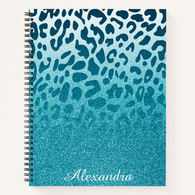 Glitter Leopard Notebook (Front)