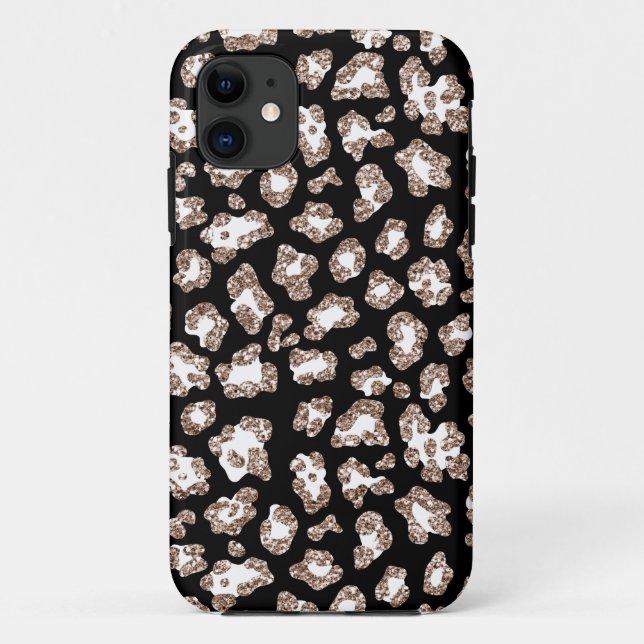 Glitter Leopard phone case (Back)