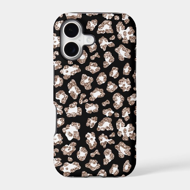 Glitter Leopard phone case (Back)