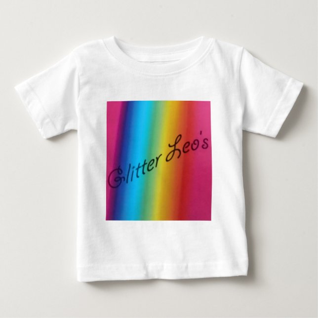 Glitter Leo's Baby T-Shirt (Front)