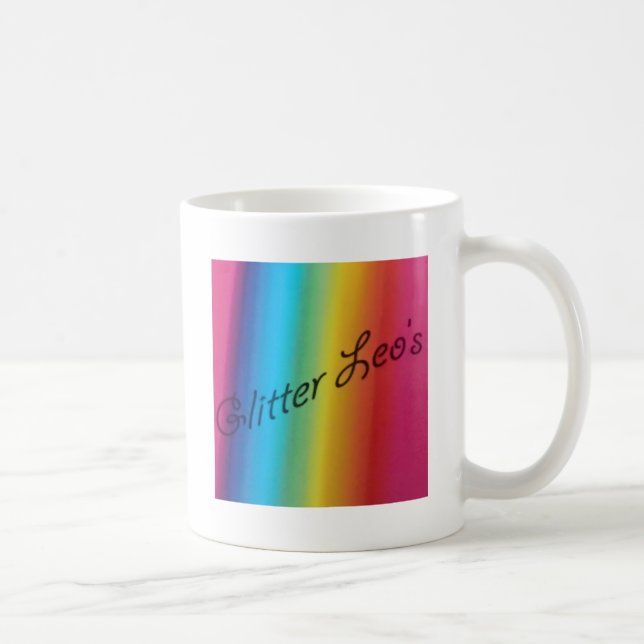 Glitter Leo's Coffee Mug (Right)