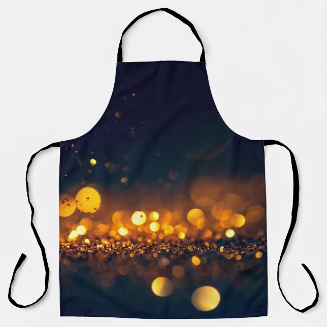 glitter lights grunge background, glitter defocuse apron (Front)