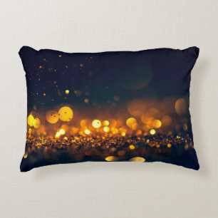glitter lights grunge background, glitter defocuse decorative cushion