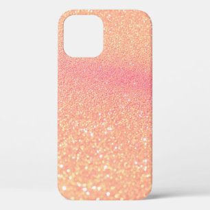 Glitter lights on black background. Out-of-focus iPhone 12 Case