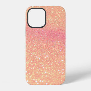 Glitter lights on black background. Out-of-focus iPhone 12 Case