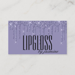 Glitter Lipgloss Business Cards