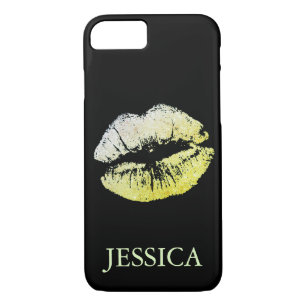 Glitter Lips Girly Pattern iPhone 8/7 Case