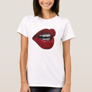 GLITTER LIPS T SHIRT