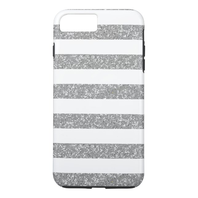 Glitter Look Stripes iPhone 7 Plus Tough Case (Back)