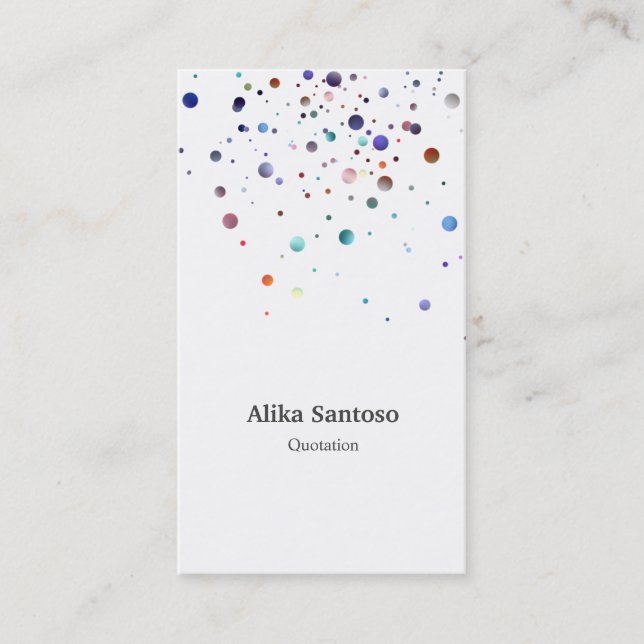 Glitter Looks like Business Card (Front)
