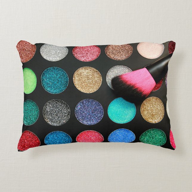 Glitter Makeup Accent Pillow (Front)
