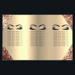 Glitter Makeup Eyes Lash Hair Rose Price List Flyer<br><div class="desc">florenceK design</div>