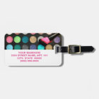 Glitter Makeup Luggage Tag