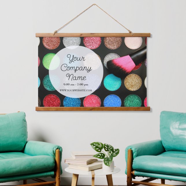 Glitter Makeup Palette Hanging Tapestry (Living Room)