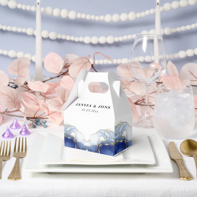 glitter marble  favour box (Wedding)