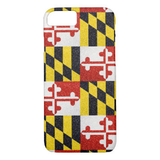 Glitter Maryland flag iPhone 7 case