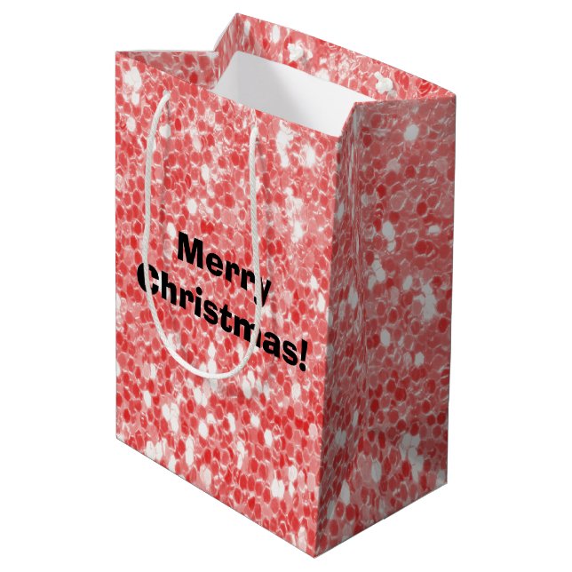 Glitter Medium Gift Bag (Back Angled)
