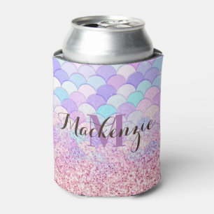 Glitter Mermaid Can Cooler