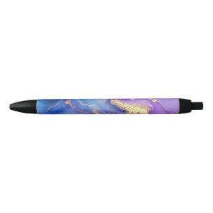 Glitter Minimal Seamless Purple Blue Pattern Black Ink Pen